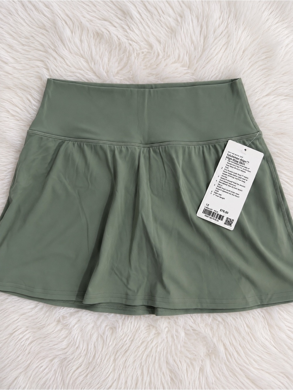 Lululemon Align High-Rise Skirt Willow Size 12 NWT